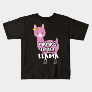 Matching Mother Daughter   Mamas Little Llama Kids T-Shirt